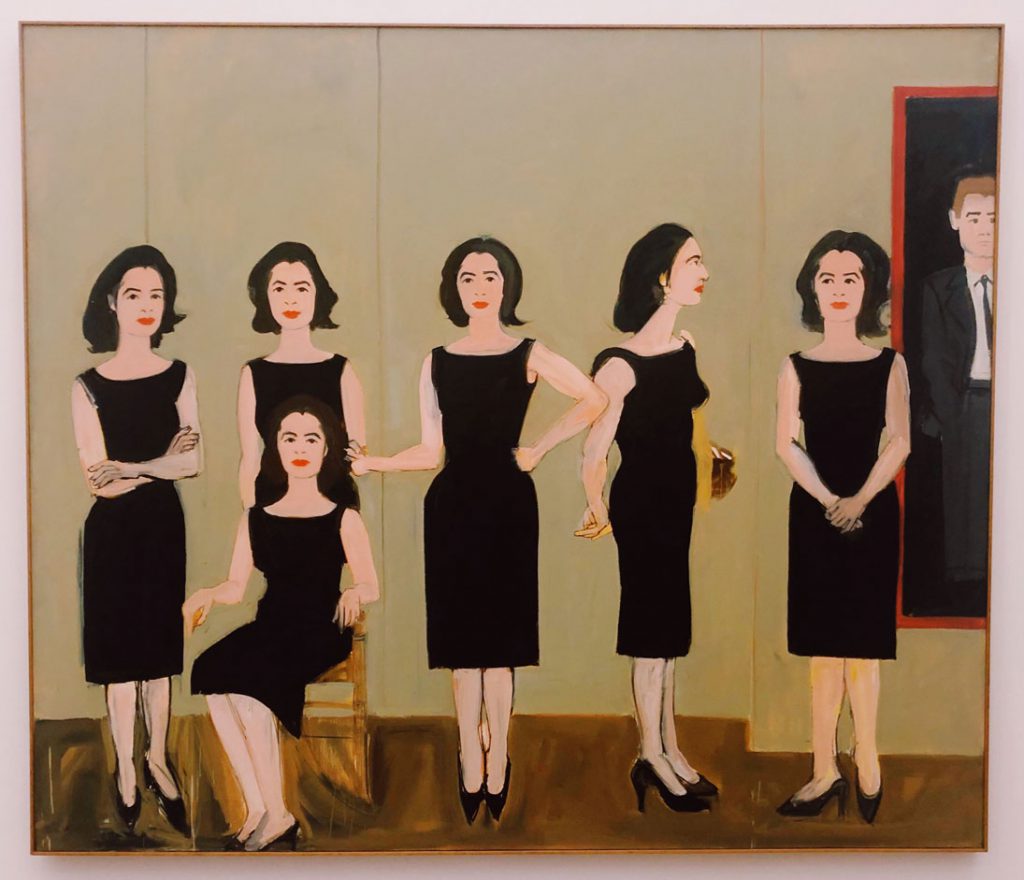 ...on weekends...Alex Katz im Museum Brandhorst Black Dress